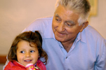 Sabatino and his granddaughter